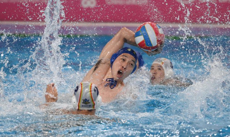 第十五屆全國運(yùn)動會男子水球金牌賽：廣東隊(duì)奪冠